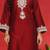 Women Embroidered Regular Thread Work Kurta with Trousers & With Dupatta