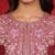 Floral Embroidered Pure Silk Thread Work Straight Kurta With Trousers & Dupatta