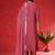 Floral Embroidered Pure Silk Thread Work Straight Kurta With Trousers & Dupatta
