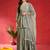 Women Angrakha Pure Silk Kurta with Sharara & Dupatta
