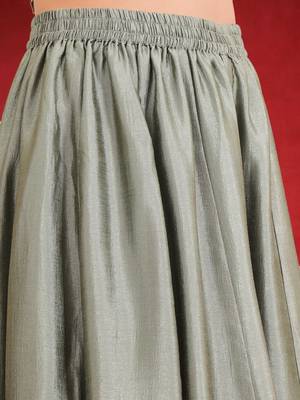 Women Angrakha Pure Silk Kurta with Sharara & Dupatta 3