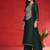 Ethnic Motifs Embroidered Thread Work Straight Kurta With Trousers & Dupatta