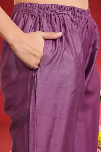 Women Floral Embroidered Kurta with Trouser & Dupatta