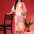 Geometric Printed V-Neck Straight Kurta With Trousers