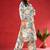 Floral Printed Mandarin Collar Straight Kurta With Trousers