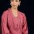 Floral Yoke Design Square Neck Beads And Stones Kurta With Salwar