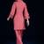 Floral Yoke Design Square Neck Beads And Stones Kurta With Salwar