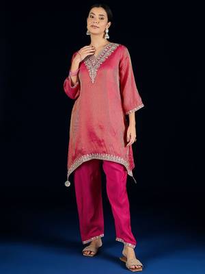 Women Ethnic motifs Embroidered Regular Kurta with Palazzos 1