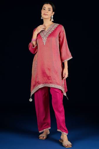 Women Ethnic motifs Embroidered Regular Kurta with Palazzos