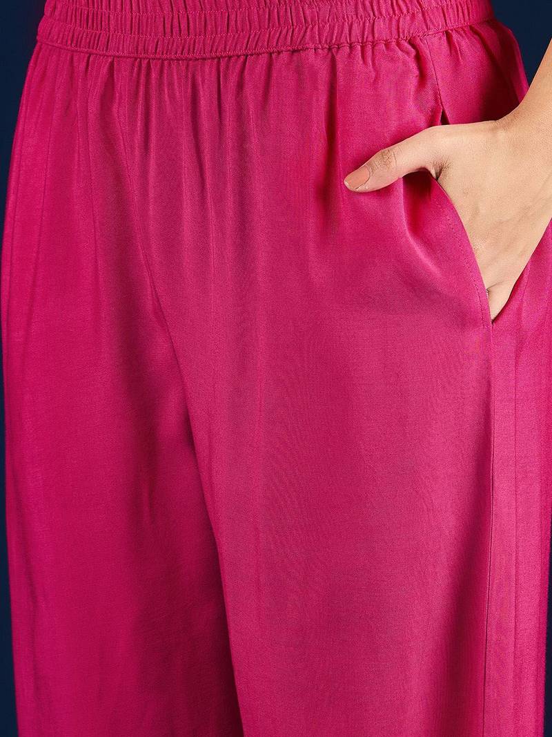 Women Ethnic motifs Embroidered Regular Kurta with Palazzos