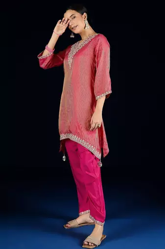 Women Ethnic motifs Embroidered Regular Kurta with Palazzos