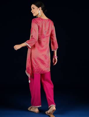 Women Ethnic motifs Embroidered Regular Kurta with Palazzos 5