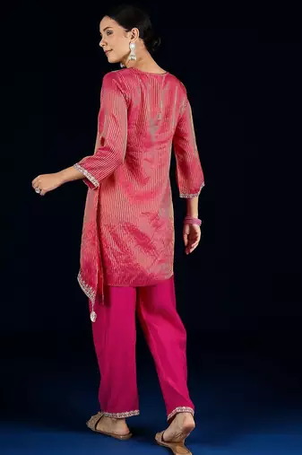 Women Ethnic motifs Embroidered Regular Kurta with Palazzos