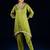 Women Floral Yoke Design V-Neck Kurta with Trouser