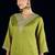 Women Floral Yoke Design V-Neck Kurta with Trouser