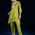 Women Floral Yoke Design V-Neck Kurta with Trouser