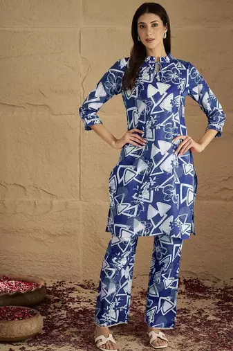 Women Floral Printed Kurta with Palazzo