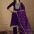 Floral Yoke Design V-Neck Straight Kurta With Trousers And Dupatta