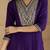 Floral Yoke Design V-Neck Straight Kurta With Trousers And Dupatta
