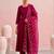 Women Anarkali Kurta with Trousers & Dupatta