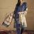 Floral Printed Beads And Stones Chanderi Cotton Kurta With Trousers & Dupatta