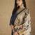 Floral Printed Beads And Stones Chanderi Cotton Kurta With Trousers & Dupatta