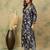 Floral Printed V-Neck Kurta With Trousers