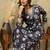 Floral Printed V-Neck Kurta With Trousers