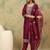 Yoke Design Ethnic Motifs Straight Kurta With Trousers & Dupatta