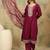 Yoke Design Ethnic Motifs Straight Kurta With Trousers & Dupatta