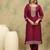 Yoke Design Ethnic Motifs Straight Kurta With Trousers & Dupatta