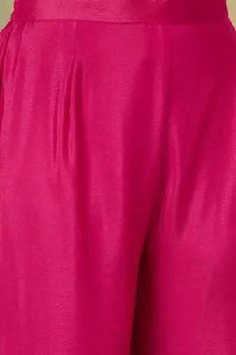 Women Ethnic Motifs Yoke Design Regular Kurta With Sharara & Dupatta
