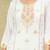 Floral Yoke Design Notch Neck Thread Work Straight Kurta With Trousers & Dupatta