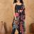 Floral Printed Regular Shoulder Straps Straight Kurta With Trousers And Dupatta