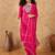 Floral Embroidered Thread Work Straight Kurta With Trousers & Dupatta