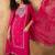 Floral Embroidered Thread Work Straight Kurta With Trousers & Dupatta