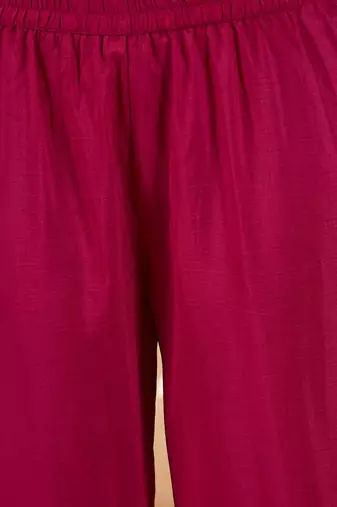 Spaghetti Tie Up Strap Floral Kurta with Trousers