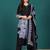 Floral Printed V-Neck Pure Cotton Straight Kurta With Trousers & Dupatta