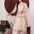 Floral Embroidered Round Neck Straight Kurta With Trousers & Dupatta