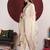 Floral Embroidered Round-V Straight Kurta With Trousers & Dupatta