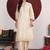 Floral Embroidered Round-V Straight Kurta With Trousers & Dupatta