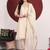 Floral Embroidered V-Neck Straight Kurta With Trousers & Dupatta