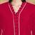 Women Solid Fuchsia Regular Beads and Stones Detail Kurta with Trousers & Dupatta