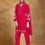 Women Solid Fuchsia Regular Beads and Stones Detail Kurta with Trousers & Dupatta