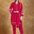 Women Solid Fuchsia Regular Beads and Stones Detail Kurta with Trousers & Dupatta