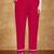 Women Solid Fuchsia Regular Beads and Stones Detail Kurta with Trousers & Dupatta