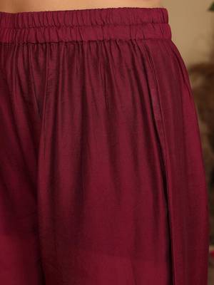 Women Woven Design Regular Kurta with Trousers & With Dupatta 3