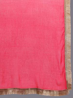 Women Ethnic Motifs Yoke Design Thread Work Kurta with Trousers & Dupatta 4