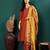 V-Neck Straight Kurta With Trousers And Dupatta