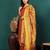 V-Neck Straight Kurta With Trousers And Dupatta